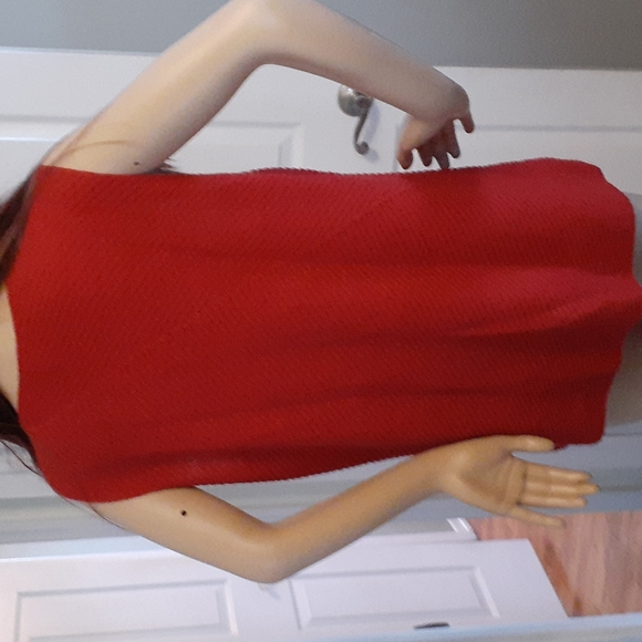 Eileen Fisher burgundy/red  Italian yarn knit sleeveless drapey top size XL - Picture 5 of 5